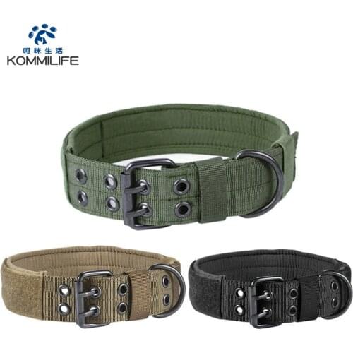 Nylon Dog Collar Personalized Tactical Camouflage Pet Collar For dogs Adjustable Dog Collar With Name Tag Lable Dog Accessories