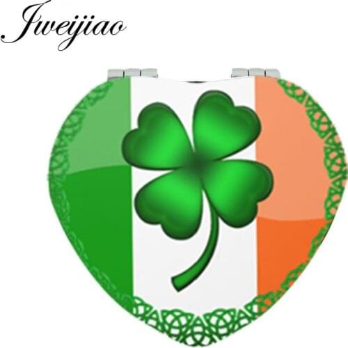 Youhaken charm ART makeup mirrors 2019 beautiful small mirrors for women Lucky Clover Magnifier Mirrors QF341