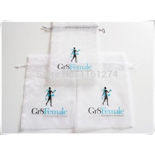 Organza OEM Log 9*12CM MultiColor Pattern Organza Gift Candy Bags Jewellry Package Pouch #3