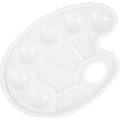 Plastic Color Palette Oil Watercolour Painting Pigment Tray Pallet Supplies Arts Crafts Alternatives Painted Tools