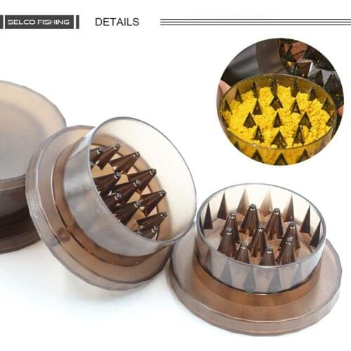 Plastic Break Fishing Bait Box Portable Carp Fishing Bait Crusher Box Waterproof Fishing Bait Break Box Fishing Accessorie