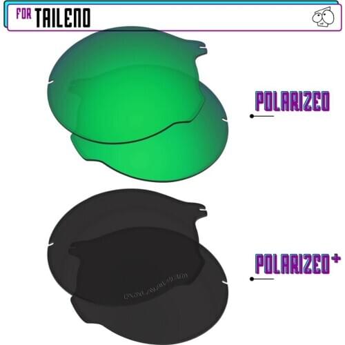 EZReplace Polarized Replacement Lenses for - Oakley Tailend Sunglasses - BlackP Plus-Silver P