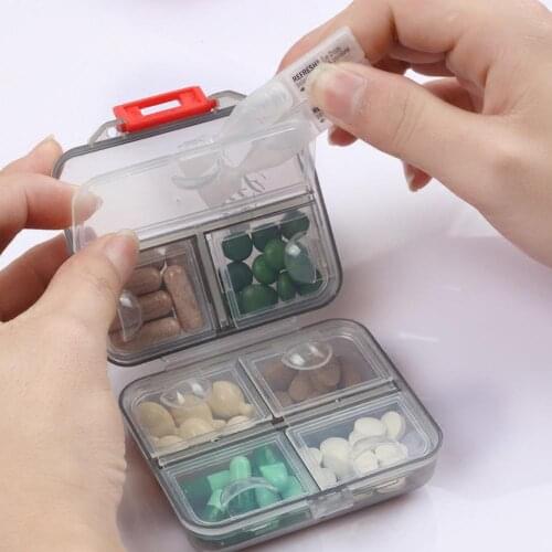 Mini Portable Pill Box Organizer Small Week First Aid Kit for Travel