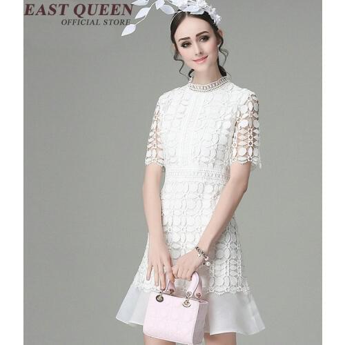 Mesh summer dress women white dress with lace women dress summer 2018 lace new woman dresses 2018 summer KK1125