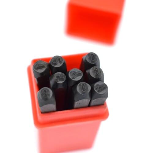 1/8" 3mm Number Steel Stamp Die Punch Stamp Tool Set 9pcs jewelry making tools