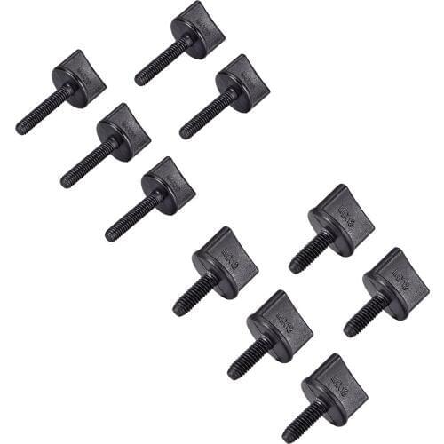 Uxcell 5/10pcs Thumb Screw M4 x 12/20/30/35/45mm Hand Driven Spade Nylon Plastic Screws Metric Thread for RC Model Aircraft