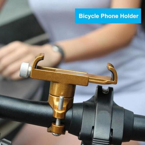 Bicycle Phone Holder Exquisite Shockproof Aluminum Alloy Waterproof Fixed Bike Bracket for Navigation For iPhone Samsung Xiaomi