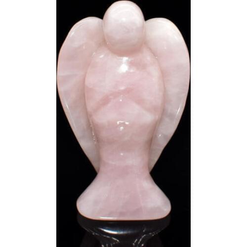 2 inch natural rose quartz angel figurine crystal healing reiki gift,decoration