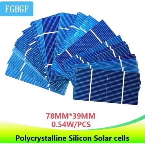 20/50Pcs optional Photovoltaic Polycrystalline Solar Cells Panel DIY Solar Battery Charger For electronics