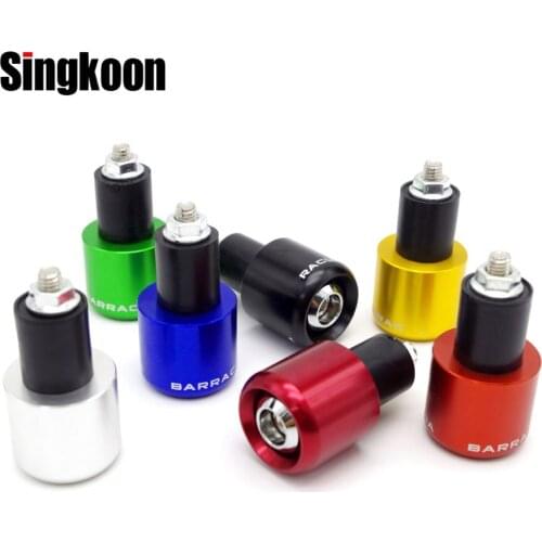 22mm Motorcycle Handlebar Grips Ends Counterweight Fists Plugs Cafe Racer FOR suzuki gsr 750 hyosung Honda nc750x vtx BMW f800r