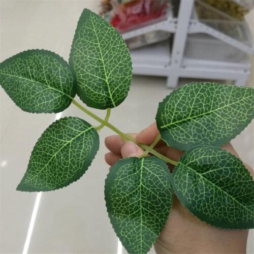 70pcs Artificial fake silk rose Leaves flores cheap Flowers arrangement arch Leaf For Garland DIY Scrapbooking Craft flower