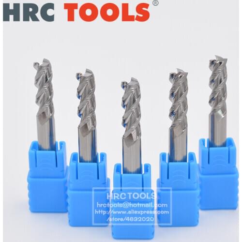 A9-d6x18Hx6Dx50L Carbide End Mill for Aluminum Hrc45 6mm Cutting Diameter 3-flute Engraving Bit