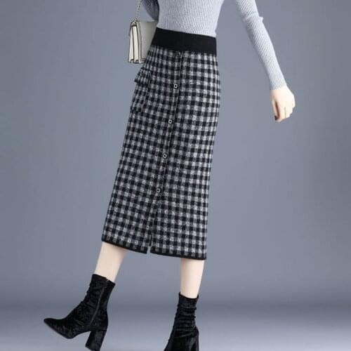 Ailutong Slit Pencil Skirts