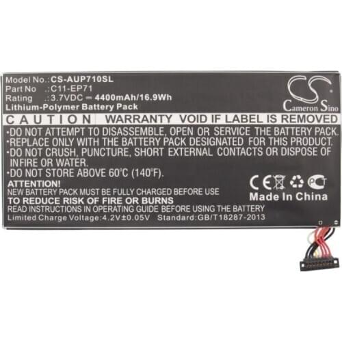 Cameron Sino 4400mAh battery for ASUS Eee Pad MeMo EP71 EP71 N71PNG3 C11-EP71 Tablet Battery
