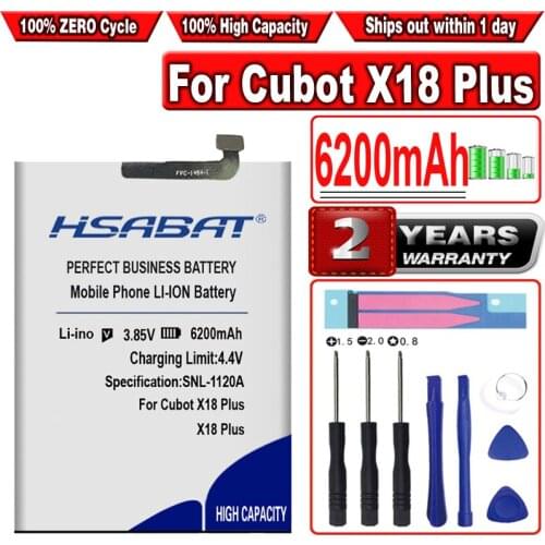 HSABAT 5950mAh Battery for Cubot x18 plus for Cubot X19 for Cubot P20 Batteries