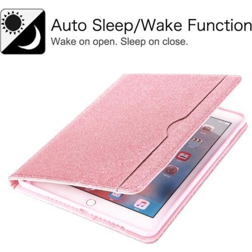 Case For Apple iPad mini 5 2019 case Smart Glitter with pencil holder Card Case for iPad mini 1 2 3 4 case 7.9 inch kimTHmall