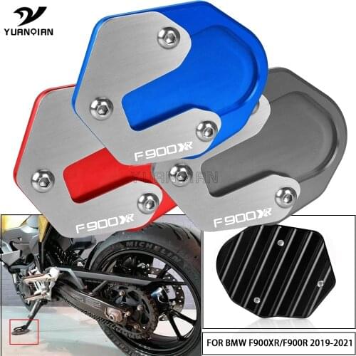 FOR BMW F900XR F900 XR F900R F 900 XR/R 2019-2021 Motorcycle CNC Side Stand Foot Kickstand Enlarge Extension Support Plate Pad