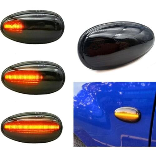 For Mitsubishi Pajero Shogun 3 Sport K9 Galant Outlander Lancer Dynamic LED Side Marker Blinker Turn Signal Lights Lamp