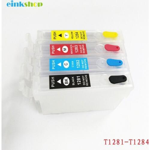 Einkshop T1281 T1282 T1283 T1284 Refillable Ink Cartridge For Epson Stylus S22 SX125 SX230 SX130 SX235W SX420W SX425W SX435W