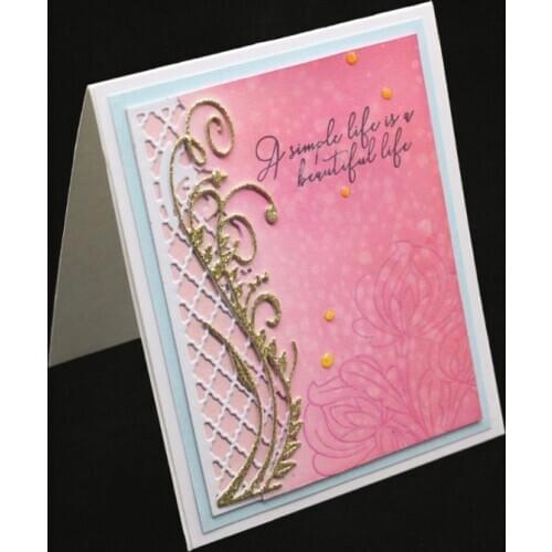 Flower Backdrop Metal Cutting Dies Stencil DIY Scrapbooking Album Stamp Paper Card Embossing Craft Decor