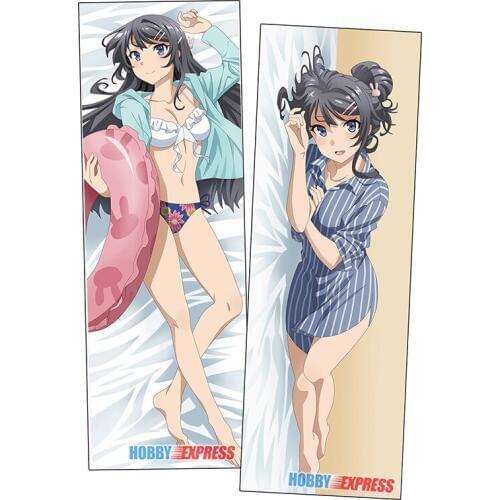 Hobby Express Anime Dakimakura Japanese Otaku Waifu Hugging Body Pillow Cover Mai Sakurajima ADP20541