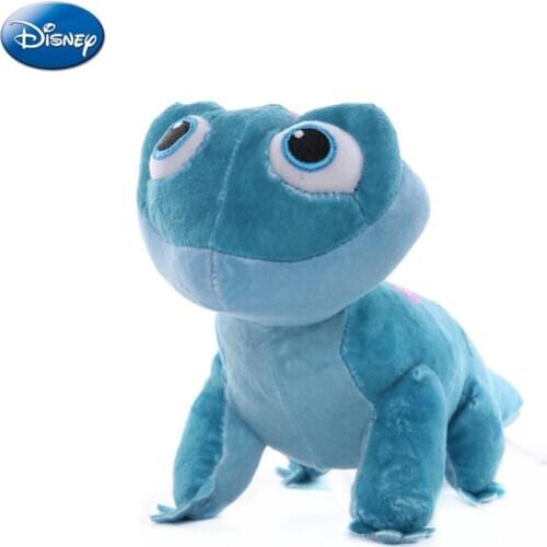 Disney Frozen 2 Peripheral Lizard Bruni Elsa Olaf Toys Chameleon Plush doll pendant doll doll toy key pendant childrens gift