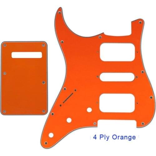 Quality Guitar Pickguard -For US Left Handed 11 Screw Holes Start Humbucker HSH Scratch Plate & Back Plate