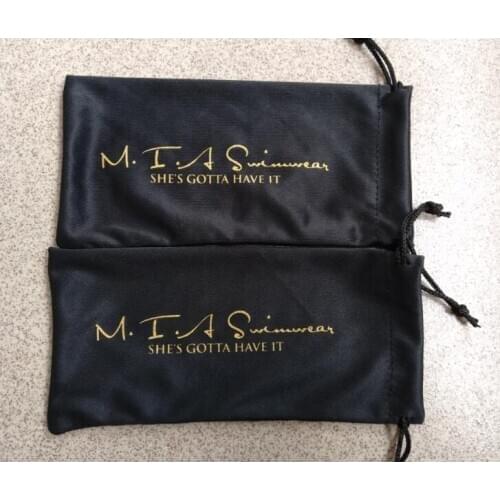 200pcs microfiber drawstring jewelry bag glasses bag 8*16cm gift pouch glasses storage and packaging bags with 1 color printing