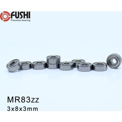 MR83 ZZ ABEC-1 (100PCS) 3X8X3mm Miniature Ball Bearings HS1031