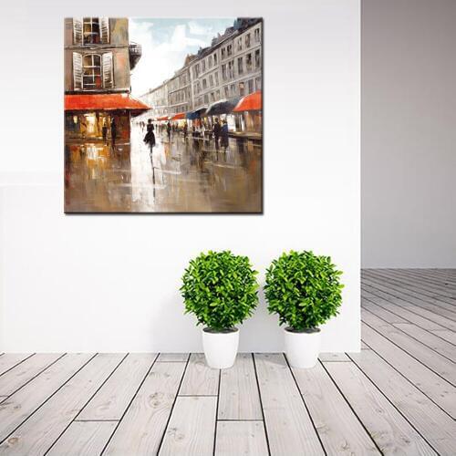 Tower Wall Art Posters And Prints Impressionist Style Absctract Modern Landscape Oil Paintings Print On Canvas For Home Decor