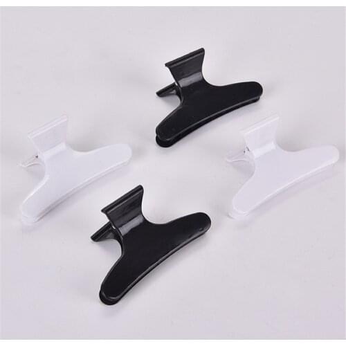 Small Size Hairpin Bowknot Black White Hair-Twisting Plate Haircutting Positioning Plastic Hair Clip Hairdressing Tools E953