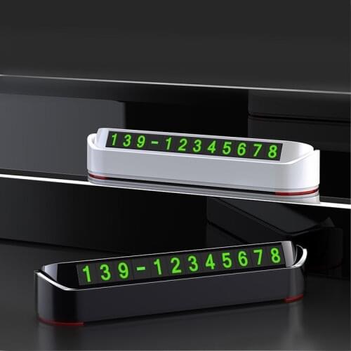 Phone Number In Car Parking License Plate Temporary Stop Sign Temporary Car Parking Card Phone Number Card Plate Hidden Switch