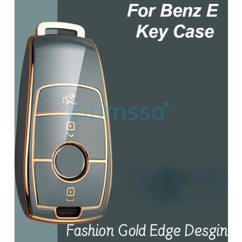 New Soft TPU Car Key Cover Case Shell Bag Protective for Mercedes Benz 2017 E Class W213 2018 S Class Accessories Car Styling