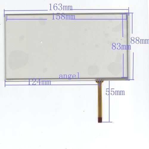 Original new 7 inch 163 * 88 GPS navigation peripheral touch screen resistive touch screen bottom right corner of qualifying