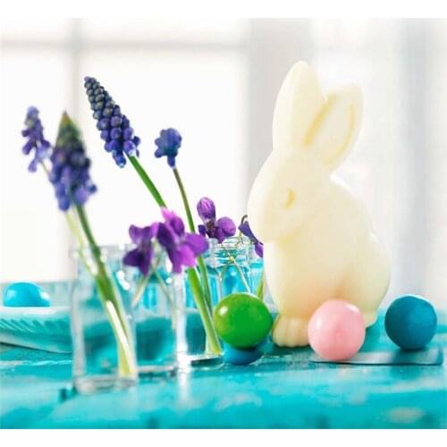 3D Easter Bunny Rabbit Plastic Chocolate Mold Cute Shoe Candy Mold Sugar Paste Mold Cake Decorating Tools DIY Home Baking Tool