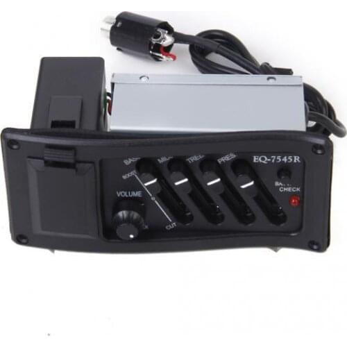 Complete Kit EQ Pre-Amp Plus Pickup for Acoustic Guitar 7545R