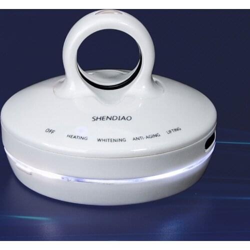 Portable EMS RF Microcurrent Ion Import Instrument Face Lifting Anti Aging Whitening Beauty Machine LED Therapy Facial Massager