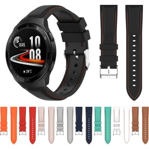 22mm Suture Silicone Band For Huawei Watch GT 2e Wriststrap for Huawei Watch GT2 Pro GT2 46mm Watchband Bracelet Accessories