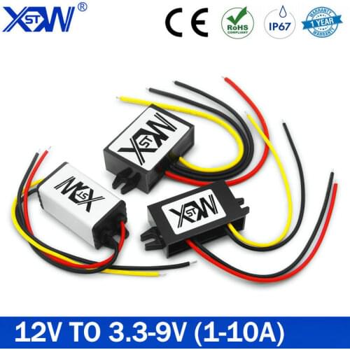 DC to DC Waterproof Converter 12V to 3.3V 3.7V 4.2V 6V 7.5V 9V 10A Step Down Module Power Converter CE Aluminum Transfomer