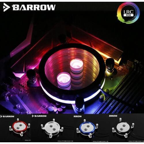 Barrow For Intel 2011/X99/X299 CPU Water Blocks Mirror Extreme, LRC RGB v2 Acrylic Microcutting Microwaterway LTFHBX-04N-V2