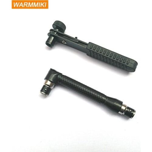 WARMMIKI Fast Ratchet Wrench 1/4 & L Wind Approved Head Screwdriver Pole Simple Sleeve Hand Torque Mini Woodworking Tools