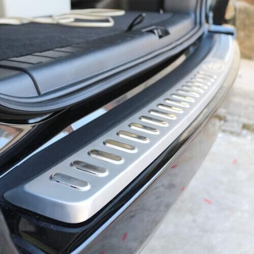 For Land Rover Freelander 2 2008-2016 Stainless Steel Rear Bumper Protector Plate Trim (Logo)