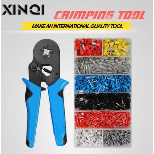 0.08-10mm mini electrical pliers HSC8 precision clamp set tubular crimping pliers tools set 1900pcs terminal crimping tools