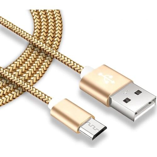 1M Nylon Micro USB Charger Cable for Huawei Mediapad X2 for Wileyfox Storm , Spark X , Swift Data & Sync Charging Cables