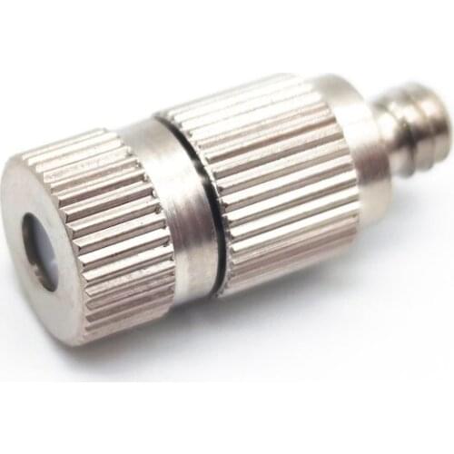 10 pcs rass coated with nickle body +Ceramic Head Mist Nozzle Fog machine Nozzle Sprinkler Head 10-24UNC Thread