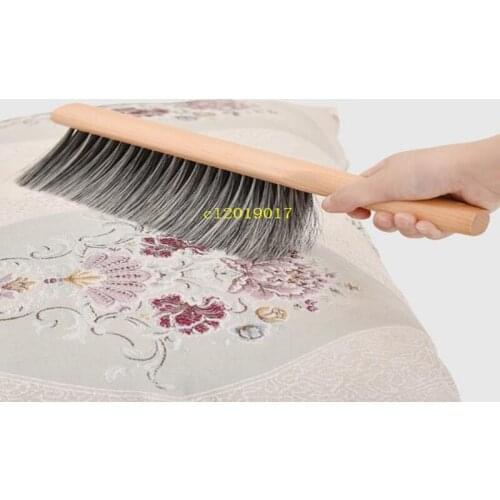 100PCS Wood soft hair bed brush dust does not shed hair long handle household sweeping bed cleaning brush