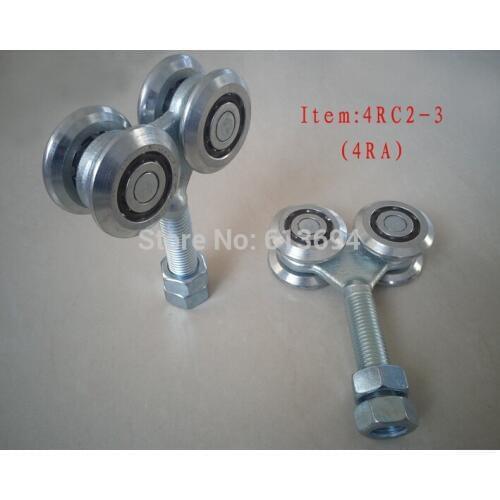 2 inch sliding door hanging roller with 4pcs rollers
