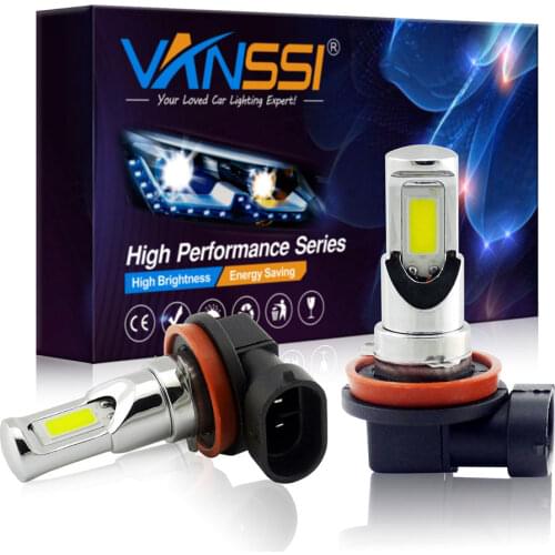 2Pcs H8 H11 LED Bulbs H16 H10 9145 HB3 9005 HB4 9006 LED Car Fog Lamp Super Bright 2600lm DC12-24V Car Driving DRL Lamp