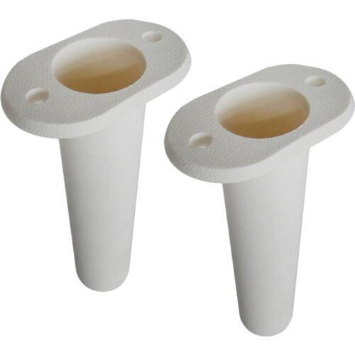 2pcs White Nylon Marine Flush Mount Holder Fishing Rod Holder Stand 90