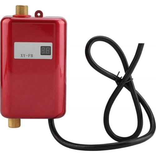 3800W Mini Tankless LCD Digital Water Heater Instant Hot Faucet kitchen Heating Thermostat Intelligent Energy-save Wer Universal